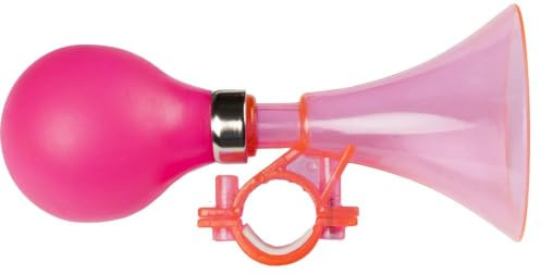 ONBIKEKIDS - Trompetenglocke für Mädchenfahrrad, Stoßfester Kunststoff, Universelle Lenkerbefestigung, Fahrradzubehör für sicheren Spaß, Rosa, Einheitsgröße