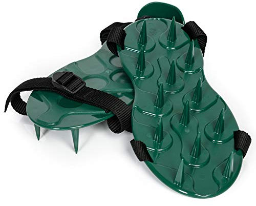 E-Tree Lawn Spike Aerator Shoes Garden Grass Aerators Adjustable Straps Manufactured in the UK