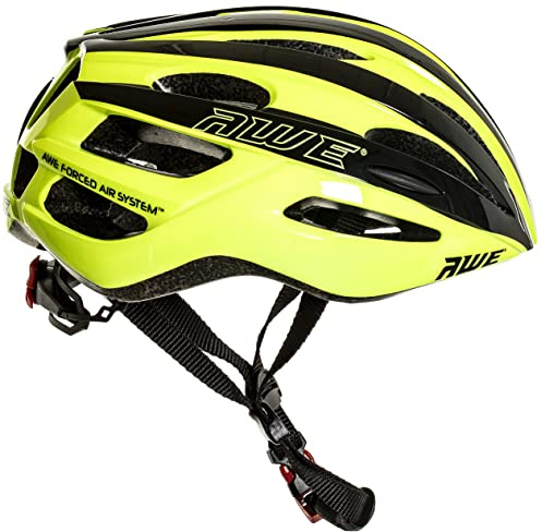 AWESprint™ Bike Helmet Road Helmet Adult Mens Womens 55-58cm Bicycle Helmet Black/Neon Medium Adjustable Lightweight In Mould *AWE 5 year Crash Replacement Policy, CE-EN 1078:2012:A1:2012 standards