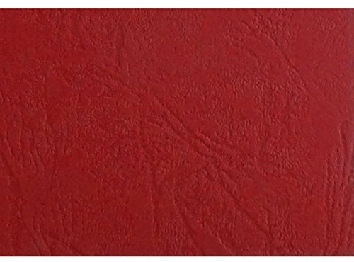 GBC Portadas encuadernación LeatherGrain 250 gsm rojo (100) - Cubierta (Rojo)