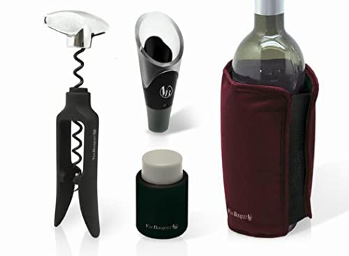 Vin Bouquet FI 024 set vino sacacorchos funda enfriadora tapón de vacío y vertedor accesorios enfriar servir regalo