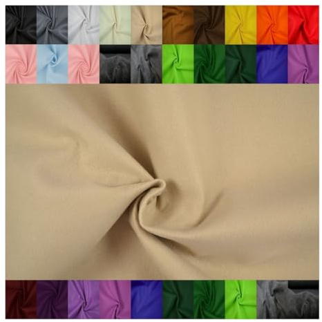 Fabrics-City beige Filzstoff 2mm Bastelfilz Dekofilz für Bastelarbeiten, Dekoration, Kindergarten, Bekleidung, Taschen, DIY, Bastelstoff, Filzplatten, Stoff zum Nähen und Kleben, 2498