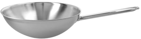 demeyere Wok Stir Fry Pan – Frying Kant 26cm, Silber, 26 cm