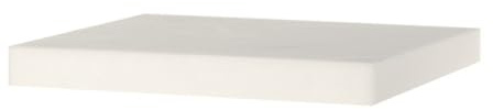 HENDI Billot en polyéthylène haute densité, sans piètement, bloc planche à découper, grand bloc de boucher, bloc de cuisine solide pour couper la viande, le fromage, le poisson, 500x400x(H)50mm, blanc