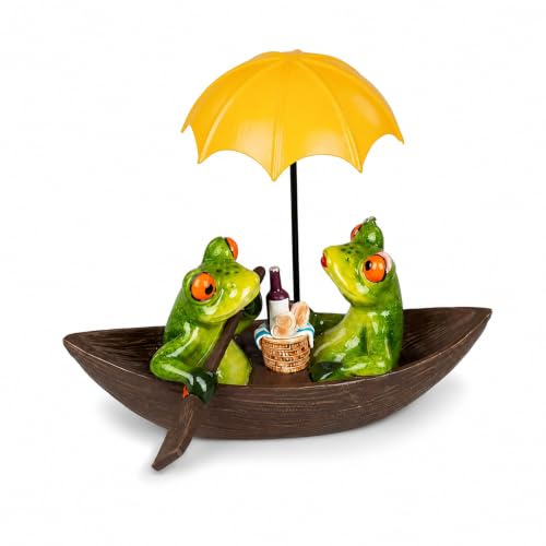 formano 171030 Froschpaar im Boot 19 cm bunt
