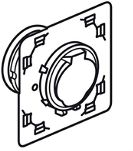 Legrand 067432 Prise D'aspiration Centralisée Céliane Contact Électrique Livrée avec Enjoliveur, Blanc