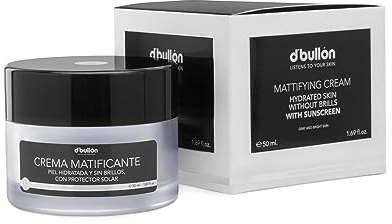 D'Bullón - Crema Facial, Matificante para Pieles Grasas | Hidratación, Protección Solar, 50 ml, Control de Brillos