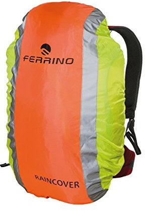 Ferrino Cover Reflex, Coprizaino Riflettente Arancione/Giallo, 15-30 Litri