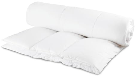 Lancashire Bedding 7 & 14 Dual Tog - Couples Duvet; King Size Quilt - Two Hot & Cold Duvet; All Season Comforter - Duvet for Summer & Winter - Thick & Weighted (King, 230 x 220 cm)