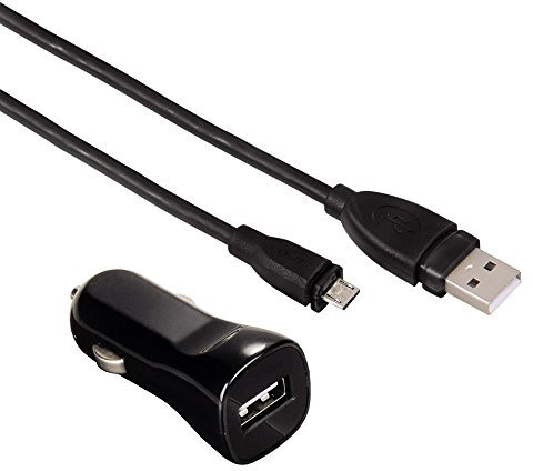 Hama 00105550 Universal schwarz Handy Ladekabel – Handy Ladegeräten (Auto, Auto Zigarettenanzünder, Schwarz, Kurzschluss, Kontakt)