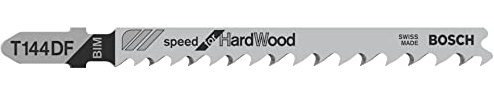 Bosch Accessories Professional 3 x Stichsägeblatt T 144 DF Speed for Hard Wood (für hartes Holz, gerader Schnitt, Zubehör Stichsäge) 5 50 mm
