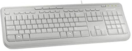 Microsoft Wired Keyboard 600, UK Layout - White
