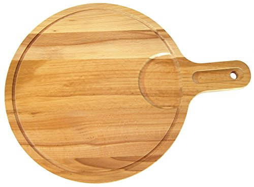 EFO Wooden Pizza Paddle 30 cm | Pizza Board Crafted from Durable Beechwood | Cutting Board with Handle for Easy Baking, Slicing and Serving | Wooden Pizza Peel for Oven and Grill