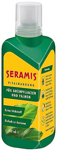 Seramis Vitalnahrung für Grünpflanzen und Palmen, 500 ml – Pflanzendünger für optimales Wachstum, Flüssigdünger mit praktischer Dosierhilfe, grün