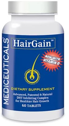 Mediceuticals HairGain - Unisex Supplement - 60 Tablets