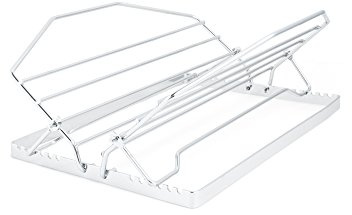 Fox Run Adjustable Roasting Rack, 11.25 x 10 x 5 inches, Metallic