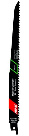 MPS CV-Säbelsägeblatt für Holz und PVC, 6 TPI - GL 300/VL 280 mm (5 Stück) | Made in Germany - Profiqualität