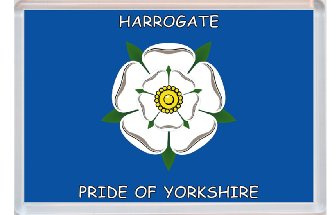 Harrogate - Pride of Yorkshire County Flag - Jumbo Fridge Magnet
