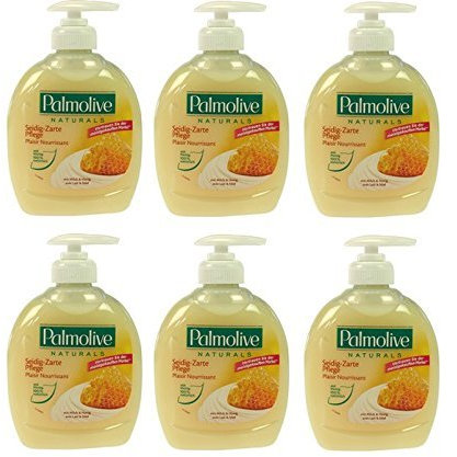Palmolive Flüssigseife Milch & Honig , 6er Pack (6 x 300 ml)