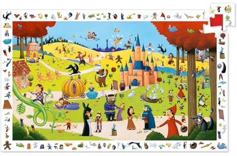 Djeco 24601 Suchspiel Märchen Entdecker 54 teilig Spielwaren Kinderpuzzle