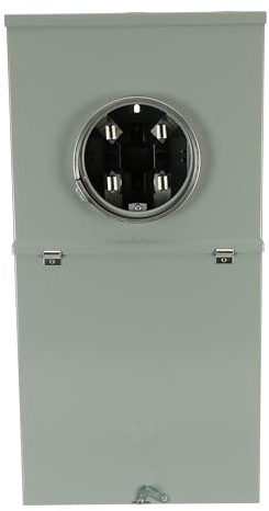 ABB TSM420CSCUP 200A MeterLoad Center • 200 Amp Outdoor Meter Socket Load Center • Combination Main Breaker • 4 Each 1 inch Breaker Spaces • Outdoor Socket • Meter Socket Integration