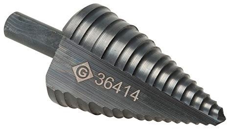 Greenlee 36414 Step Drill Bit,14 Hole Sizes Green, 7/8 through 1-3/8