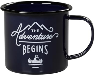 Gentlemen's Hardware Sportsman's Outdoor Camping Emaille-Tasse, 1 EA, Marineblau