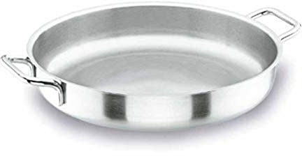 Lacor 50650w - Paellera Sin Tapa Wagner Acero Inoxidable 50cm - Profesional | En acero inoxidable, para arroces y paellas de gran formato; ideal para cocina profesional y uso diario en casa