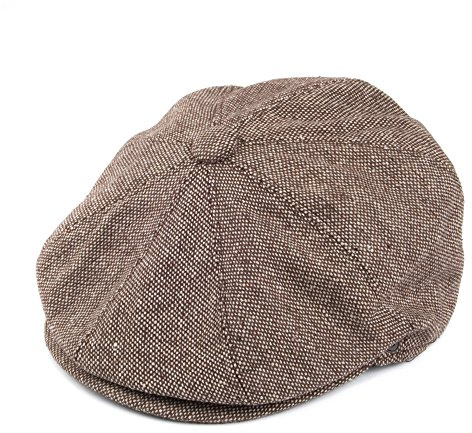 Jaxon & James Marl Tweed Ballonmütze - Braun - XL