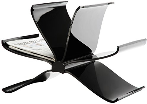 Kartell Front Page Copertina, Policarbonato, Nero Coprente, 55 x 35 x 35 cm