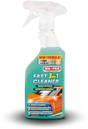 MAFRA, Fast Cleaner 3in1, Quick Detailer & Clay Lube, Pulitore Rapido Lucidante e Lubrificante per Claybar, Elimina Sporco Superficiale e Guano di Volatili, Effetto Anti Pioggia e Anti Impronta 500ml