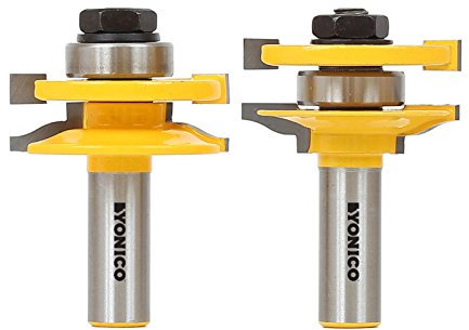 Yonico 12236 rail and stile router bit set con abbinato 2 bit Large Ogee 1/5,1 cm Shank