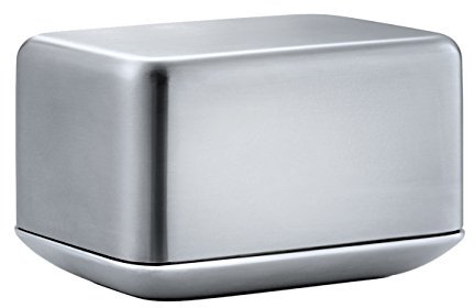 blomus 63637 Acciaio Inox Opaco-Portaburro Piccolo Basicfür 125 g di Burro