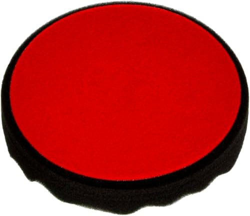 ALCLEAR 5613530F Finishpad gegen Hologramme, 2er Set, Auto Polierschwämme, gewaffelt, Durchmesser: 135x25 mm, anthrazit, Polierpad polieren Pad Schwamm Polierschaum f. Poliermaschine