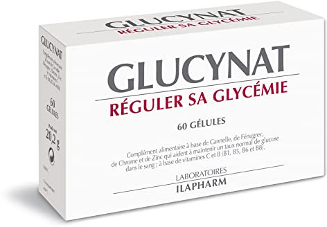 Laboratoires Ilapharm - Glucynat- Plantes, Vitamines Et Minéraux- Reguler Sa Glycemie - Boîte De 60 Gélules