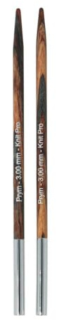 Prym 223370 Rundstricknadelspitzen NATURAL kurz 8,7 cm 3,00 mm