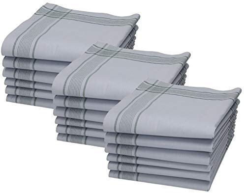 Betz 18 Stück Bundeswehr Taschentücher XXL Army Herren Stoff Taschentücher Set Größe 50x50 cm 100% Baumwolle