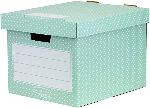 Fellowes 4481301 Style Lot de 4 Boîtes de rangement Vert/Blanc