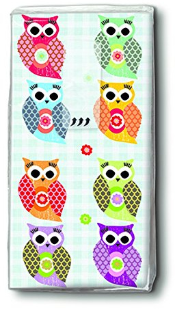 2x 10 Taschentücher Funny owls – Witzige Eulen/Eule/Motivtaschentücher