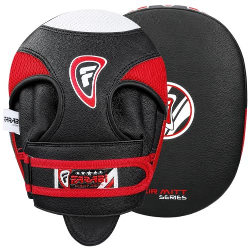 Farabi Sports pratzen Boxen Echtes Leder Air Boxen Mitts MMA Muay Thai Punching Kickboxen handpratzen Kommt mit Paar