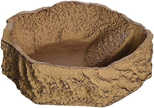 JBL 71085 – biberon, Bere e Bagno Ciotola per Animali da terrario Rettile Bar, Grande, Sabbia