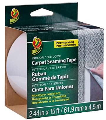 Duck Brand 442063 Self-Adhesive Fiberglass Carpet Seaming Tape, 2.44-Inch by 15-Feet, Single Roll