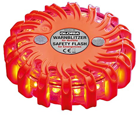 Warnblitzer Warnblinker Gloria - mit 16 ultrahellen LEDs in ROT