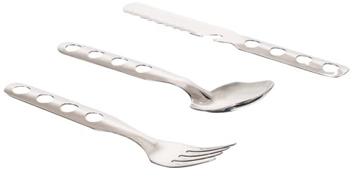 Laken 1410FN, Set de Cubiertos de Acero Inoxidable con Funda de Neopreno