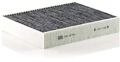 MANN-FILTER CUK 25 001 Cabin Air Filter - Pollen Filter with Activated Carbon - for Cars + Transporters