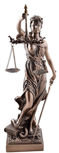 Veronese 708-1832 Figura della dea justitia della scultura del procuratore giudiziario