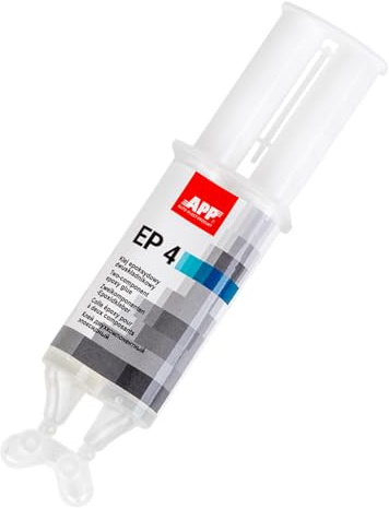 APP EP 4 - Colle epoxy bi-composant | Résine époxy transparente + durcisseur | Colle bicomposant universelle pour toutes les applications, intérieur et extérieur | Transparente | 25 ml