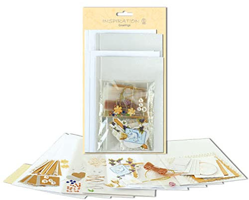Ursus 56100020 - Grußkartenset Greetings Kommunion, 2 x 2 Kartenformate mit Kuverts, 100 Klebestickern, zur individuellen Kartengestaltung