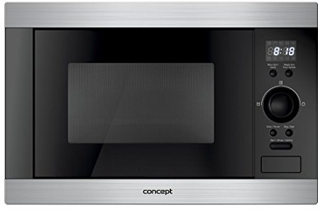 Concept MTV-3125 Integrado 25L 900W Negro, Acero inoxidable - Microondas (Integrado, 25 L, 900 W, Botones, Giratorio, Negro, Acero inoxidable, 1000 W)