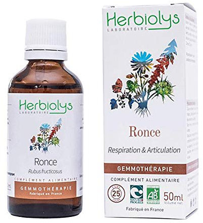 Herbiolys | Macérat de bourgeons Bio | Ronce (Rubus fructicosus) | Respiration & Articulation | Gemmothérapie Bio | 50 ml